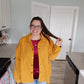 Season Of Bliss Mustard Rhinestone Jacket