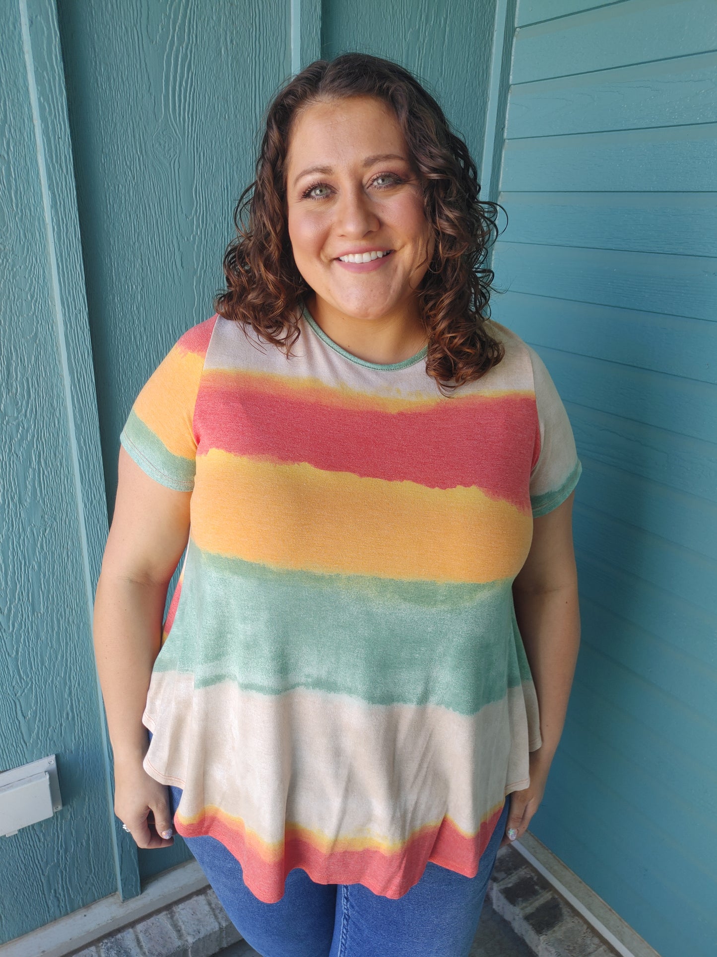 Making Waves Multicolor Top