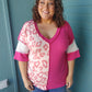 She's Trending Leopard Blocked V Neck