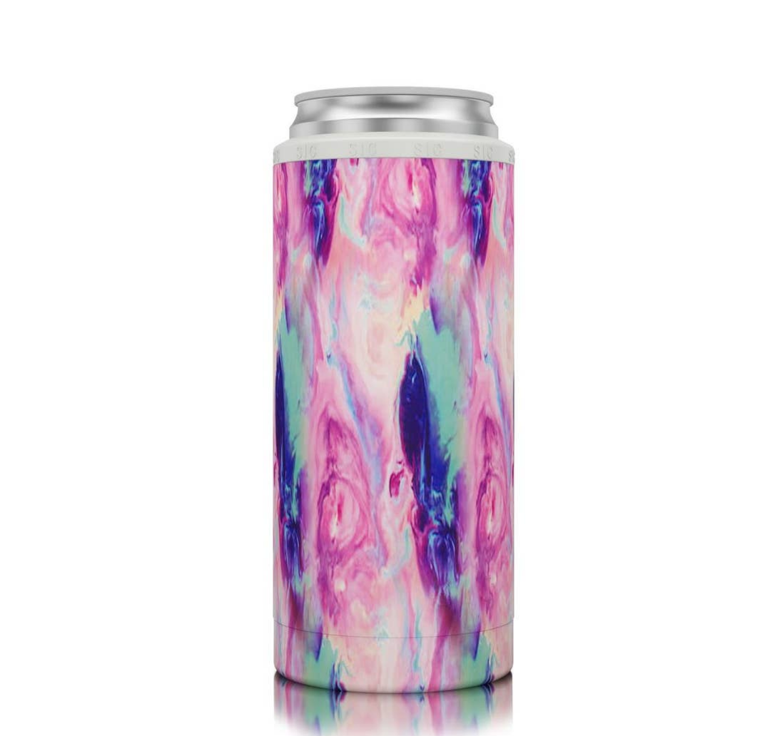 Slim Can Cooler- Cotton Candy