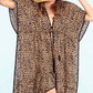 Leopard Print Swimsuit Cover-Up
