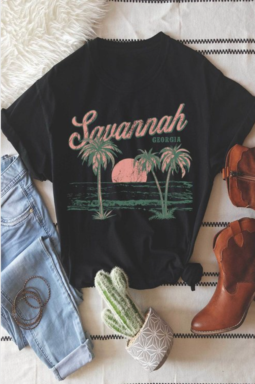 Savannah Georgia Graphic T Shirt