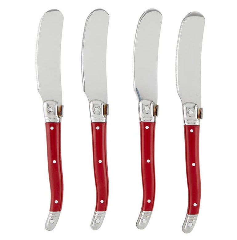 Red Charcuterie Knive Spreader Kit