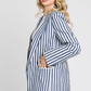 Blue & White Striped Blazer