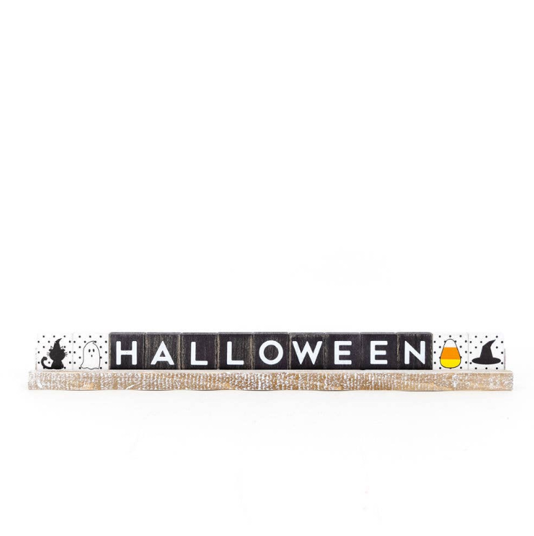 Halloween Scrabble Tile Sign